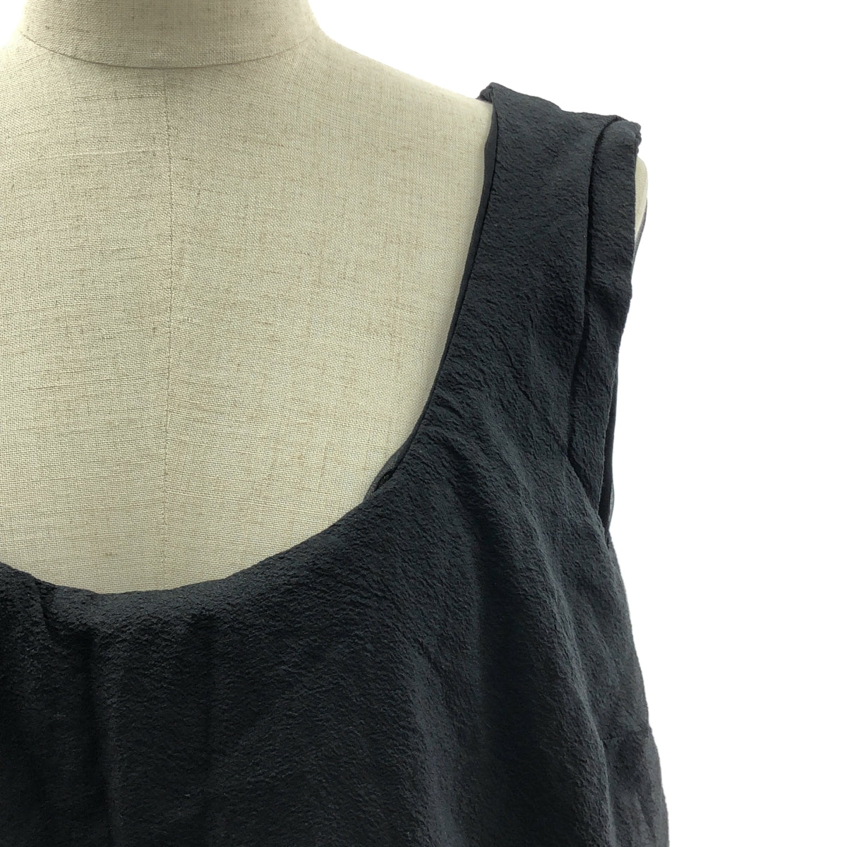 【미품】 COMME des GARCONS COMME des GARCONS / 콤콤 | 2021SS | 폴리 에스테르 제품 가공 포켓 첨부 드레스 원피스 / 총 안감 | M | 블랙 | 여성