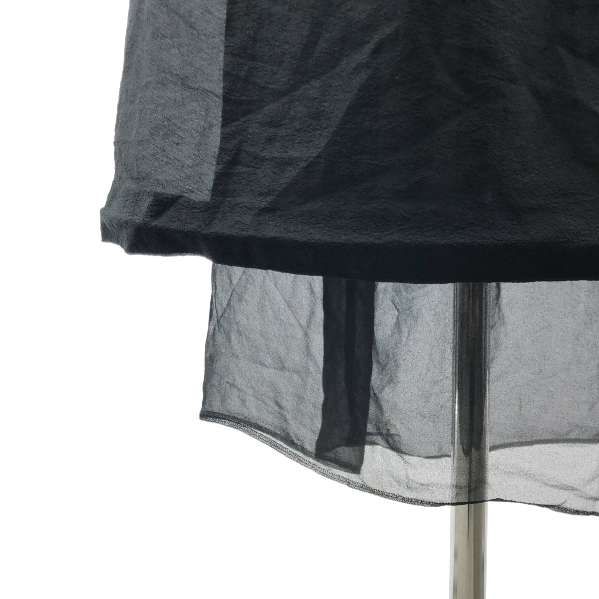 【미품】 COMME des GARCONS COMME des GARCONS / 콤콤 | 2021SS | 폴리 에스테르 제품 가공 포켓 첨부 드레스 원피스 / 총 안감 | M | 블랙 | 여성