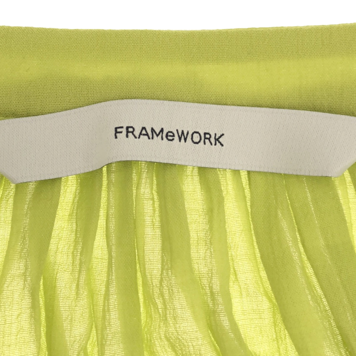 【美品】 Framework / フレームワーク | 2021SS | コットンレーヨンマキシワンピース | 36 | ライトグリーン | レディース