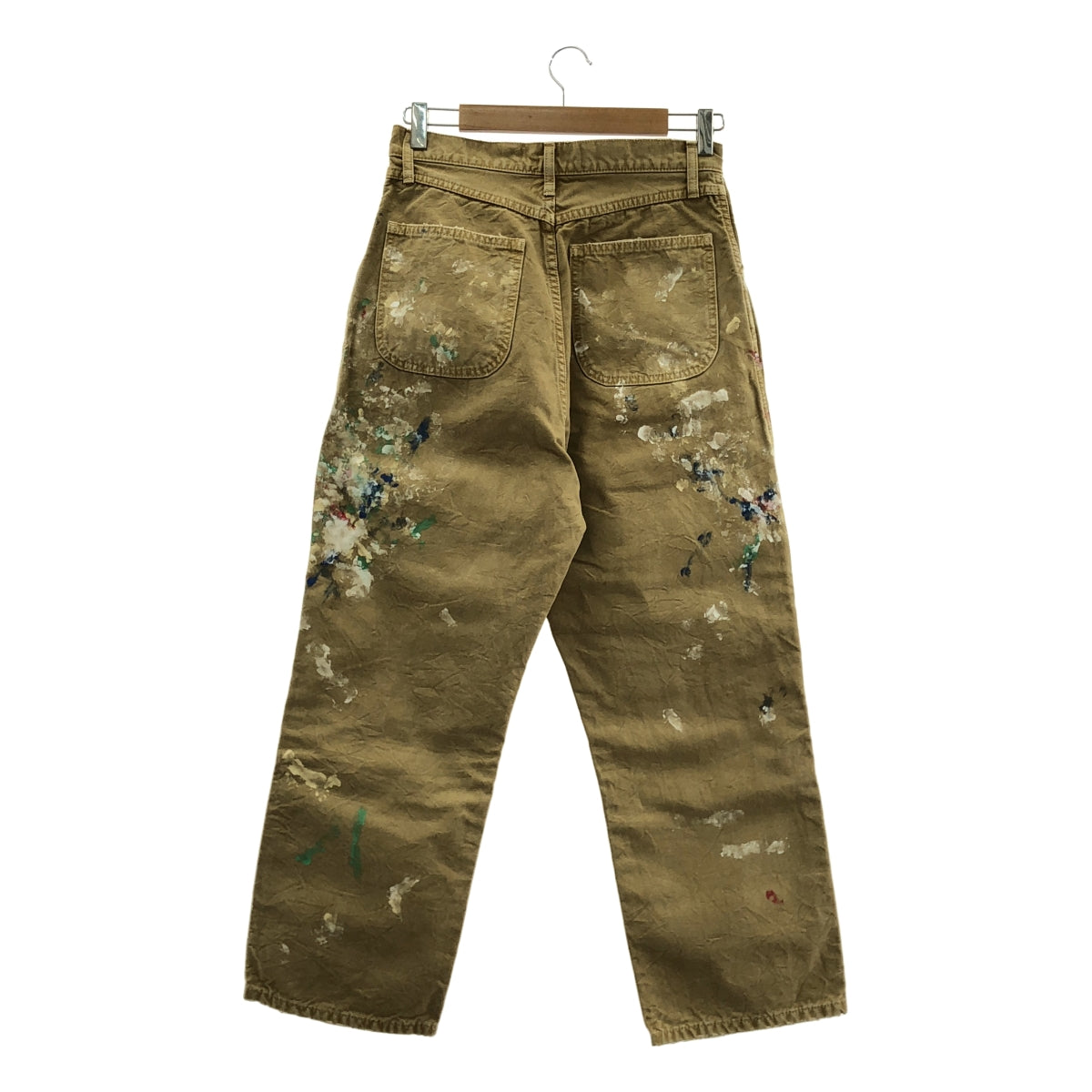 【미품】 HERILL / 헤릴 | 2024SS | Splash Painter Pants 스플래시 페인터 팬츠 | 0 | 베이지 | 남성