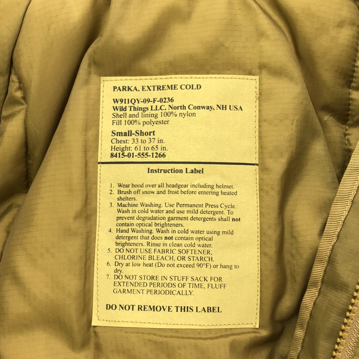 WILD THINGS / ワイルドシングス | 2009 | USMC GEN3 LEVEL7 PARKA PRIMALOFT ハッピースーツ 中綿 ジャケット 米海兵隊 | Small-Short | メンズ