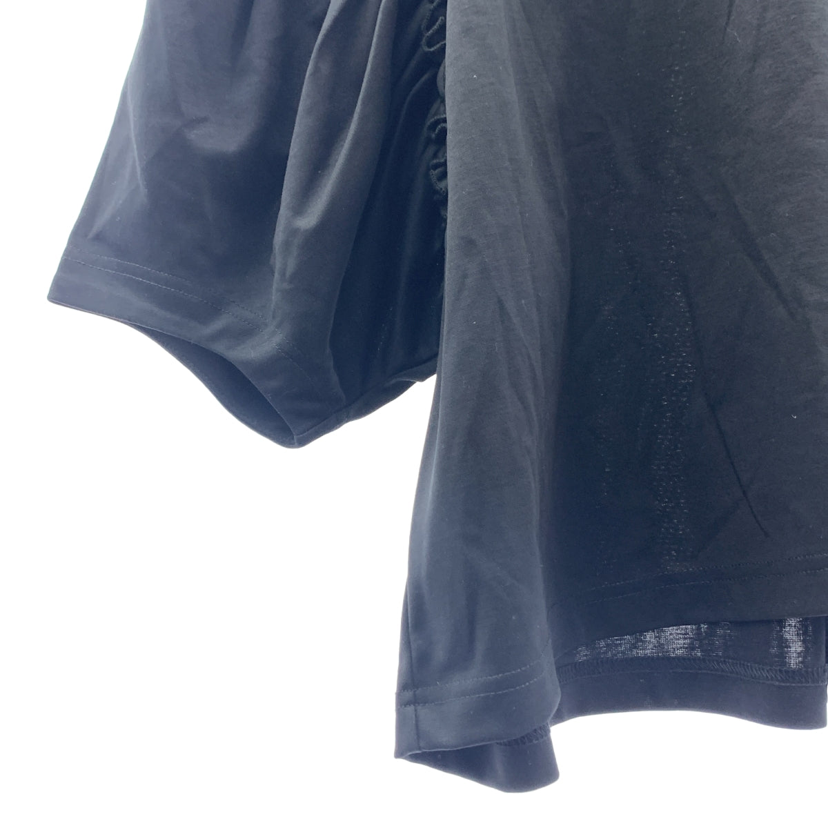 noir kei ninomiya | 2025SS | 棉質蓬特泡泡袖寬版TEE剪裁與縫紉 | XS | 女款