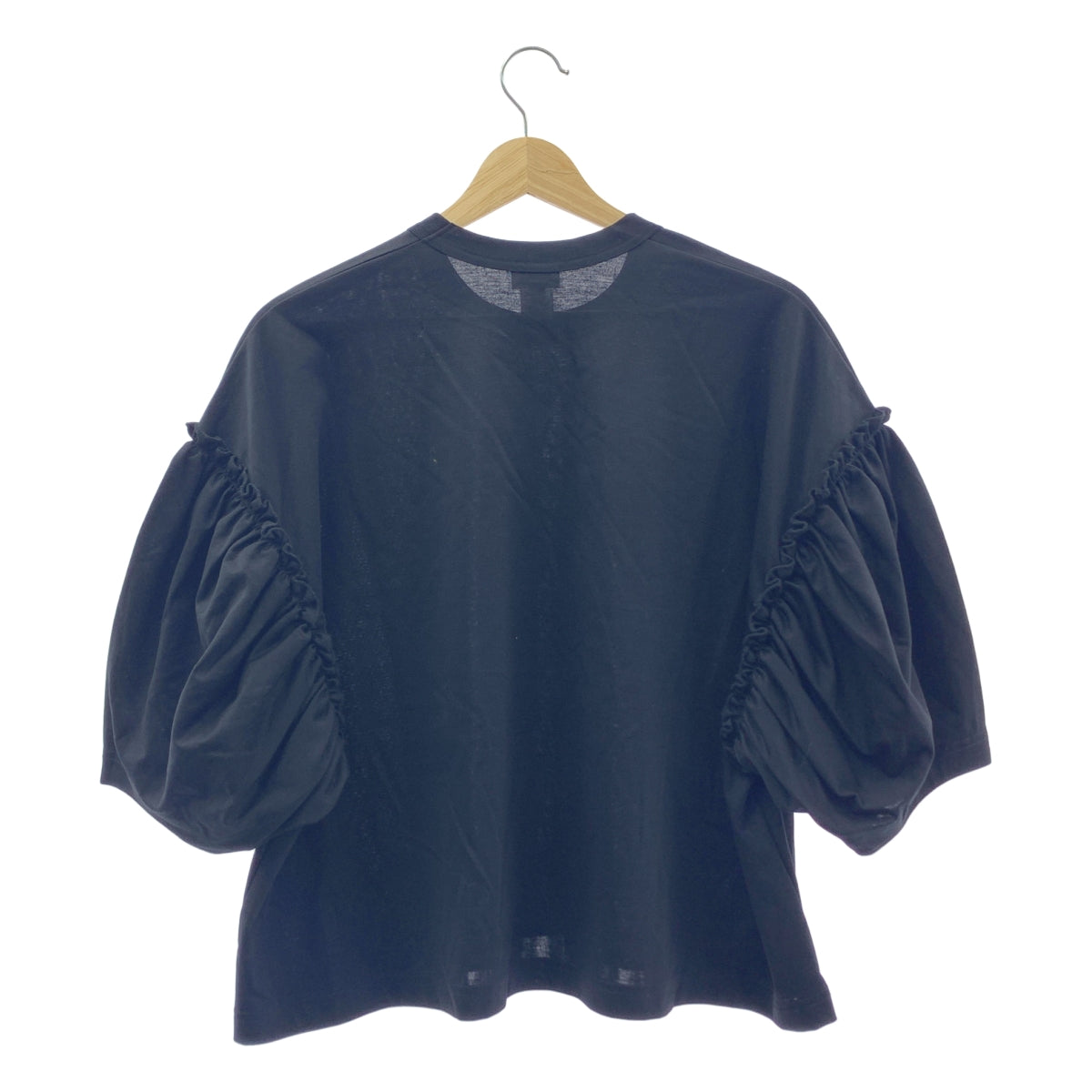 noir kei ninomiya | 2025SS | 棉質蓬特泡泡袖寬版TEE剪裁與縫紉 | XS | 女款