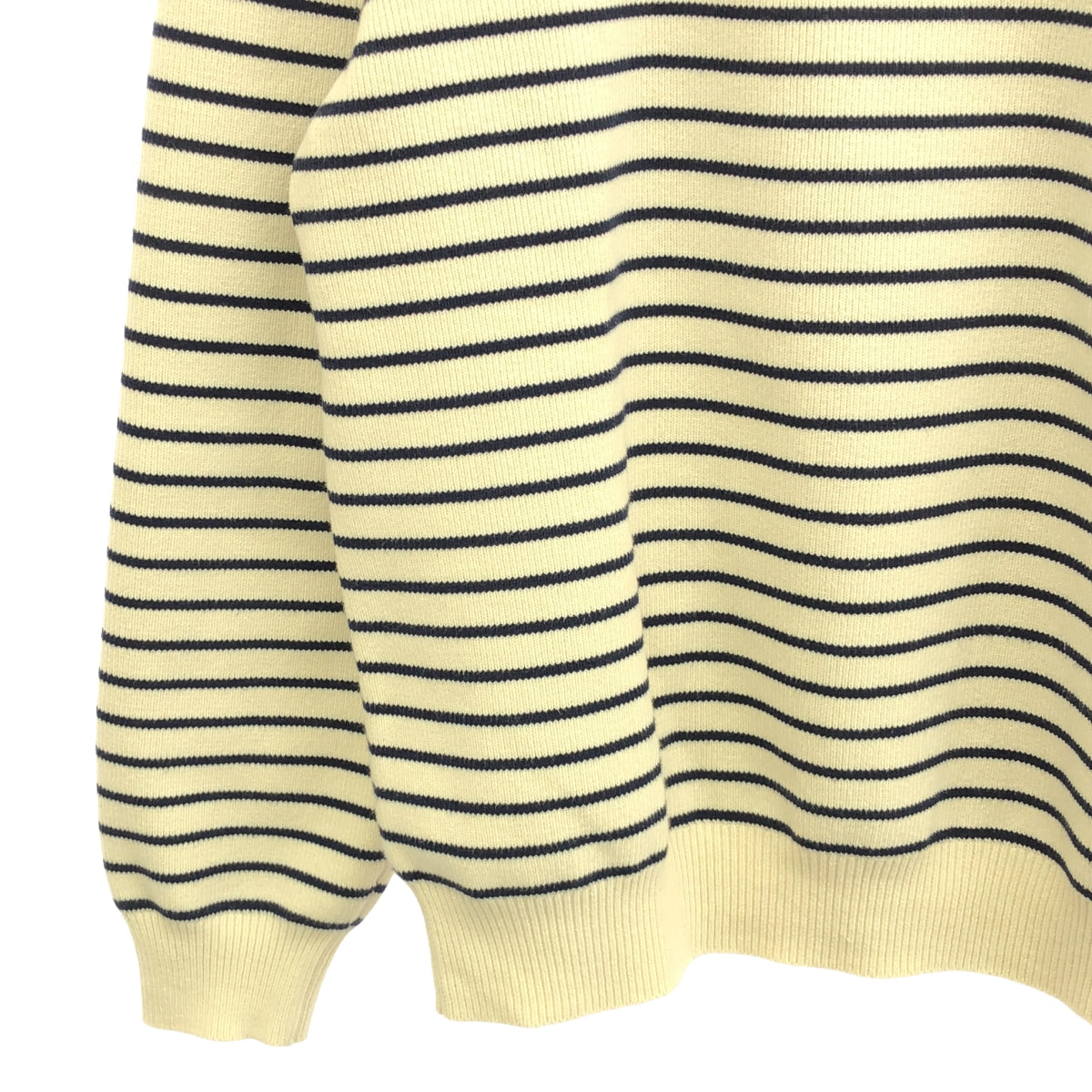 CELINE / セリーヌ | Marine Sweater Cotton ショルダーボタン コットンニット マリンセーター | M | クリーム / ネイビー | メンズ