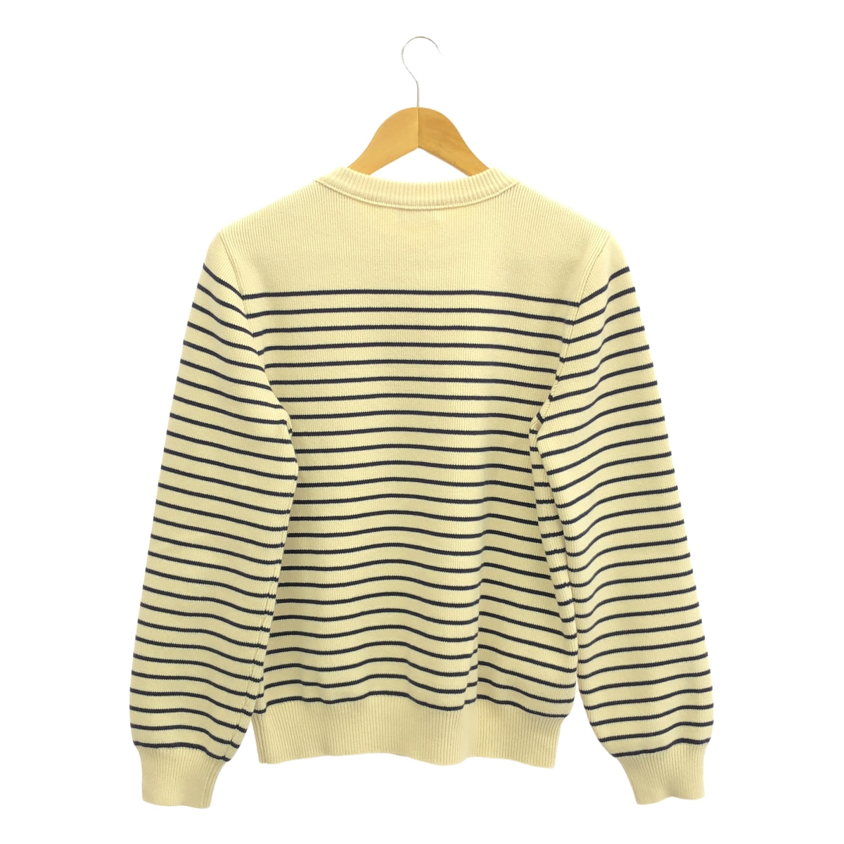 CELINE / セリーヌ | Marine Sweater Cotton ショルダーボタン コットンニット マリンセーター | M | クリーム / ネイビー | メンズ