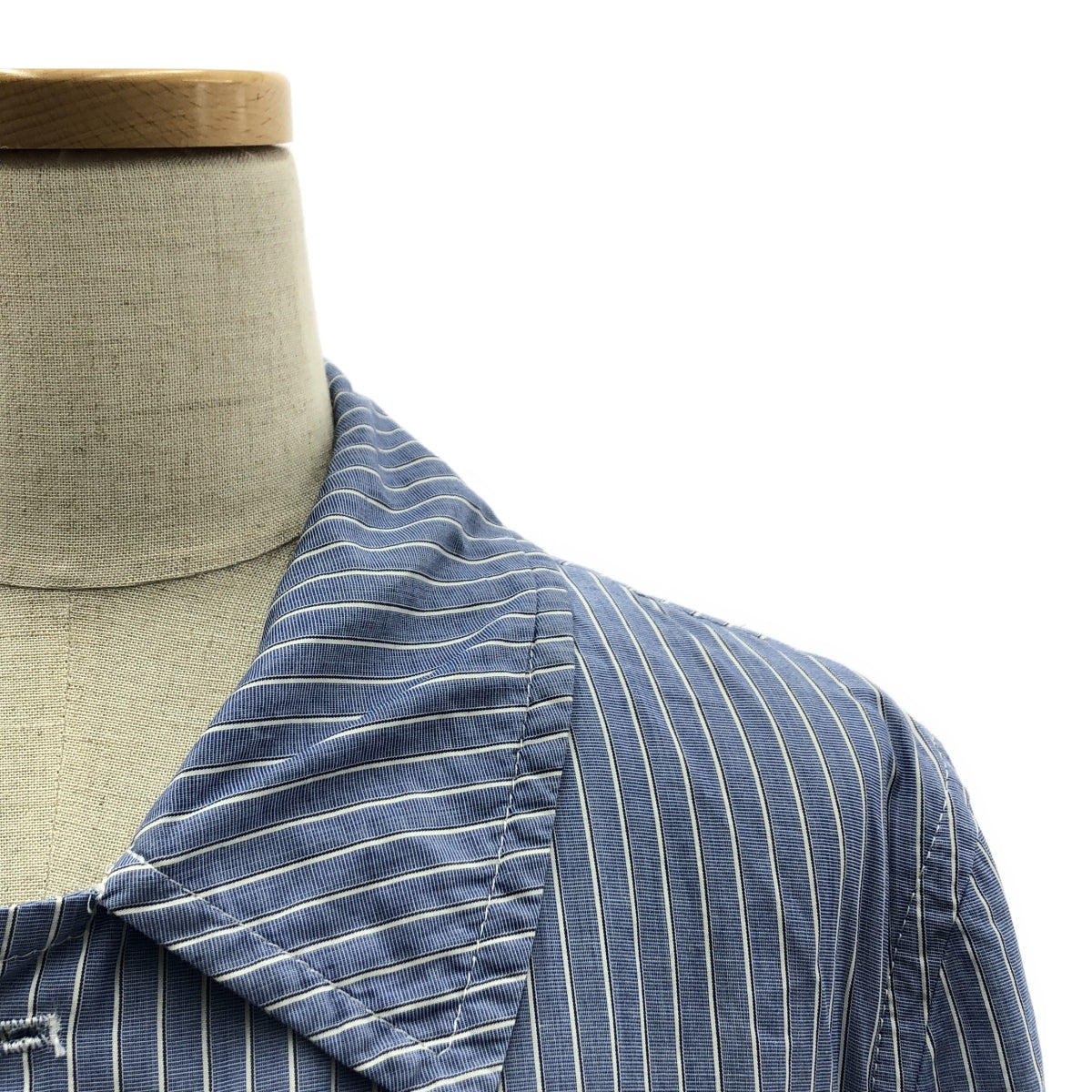 COMME des GARCONS HOMME PLUS | 2008SS | Striped cotton balaclava coat | S | Men's