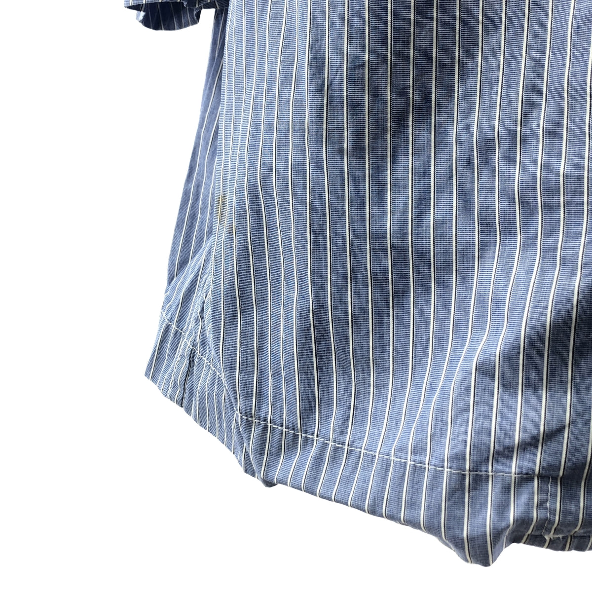 COMME des GARCONS HOMME PLUS | 2008SS | Striped cotton balaclava coat | S | Men's
