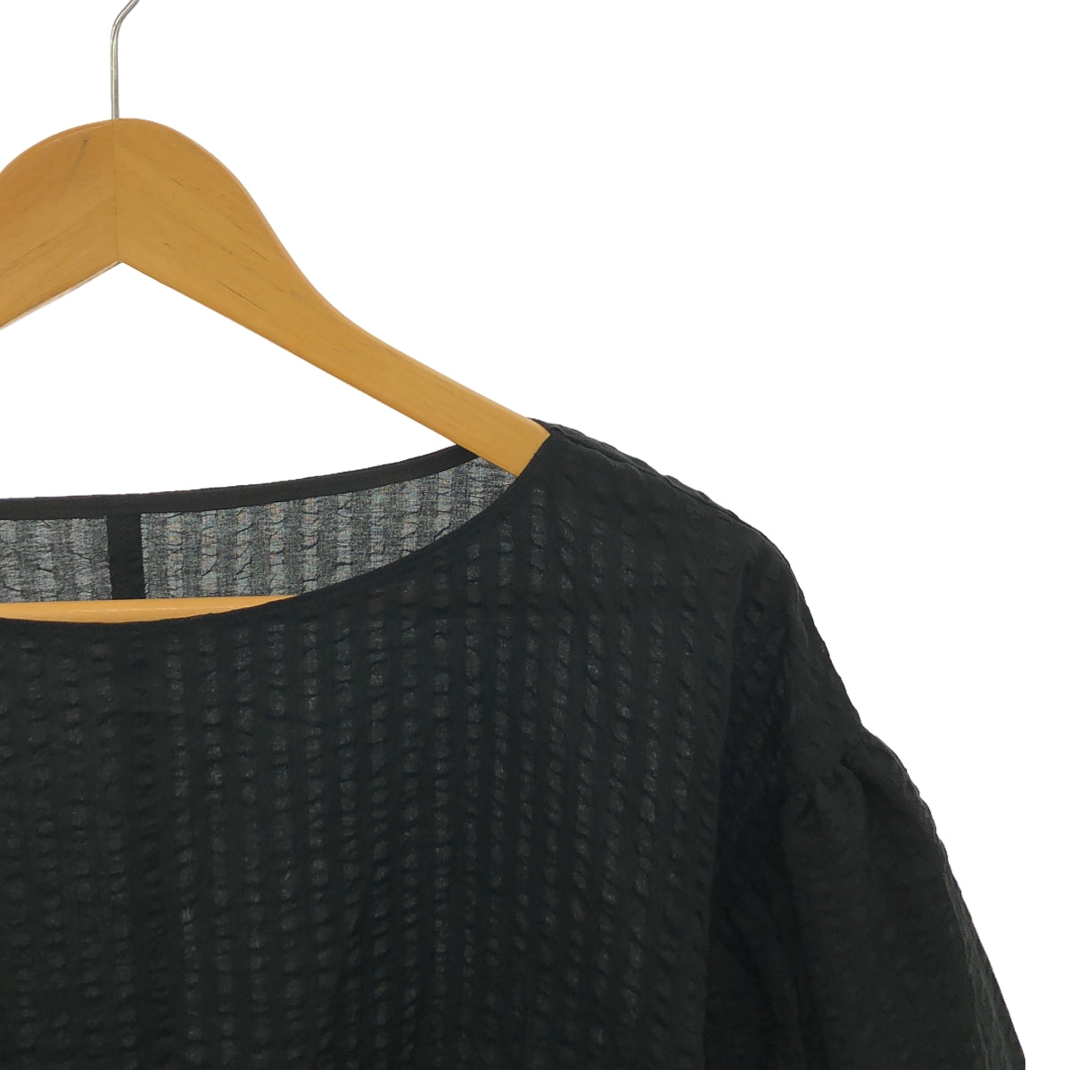 【新品】 VERMEIL par iena / ヴェルメイユパーイエナ | 2024SS | ボリュームスリーブ ブラウス | F | ブラック | レディース