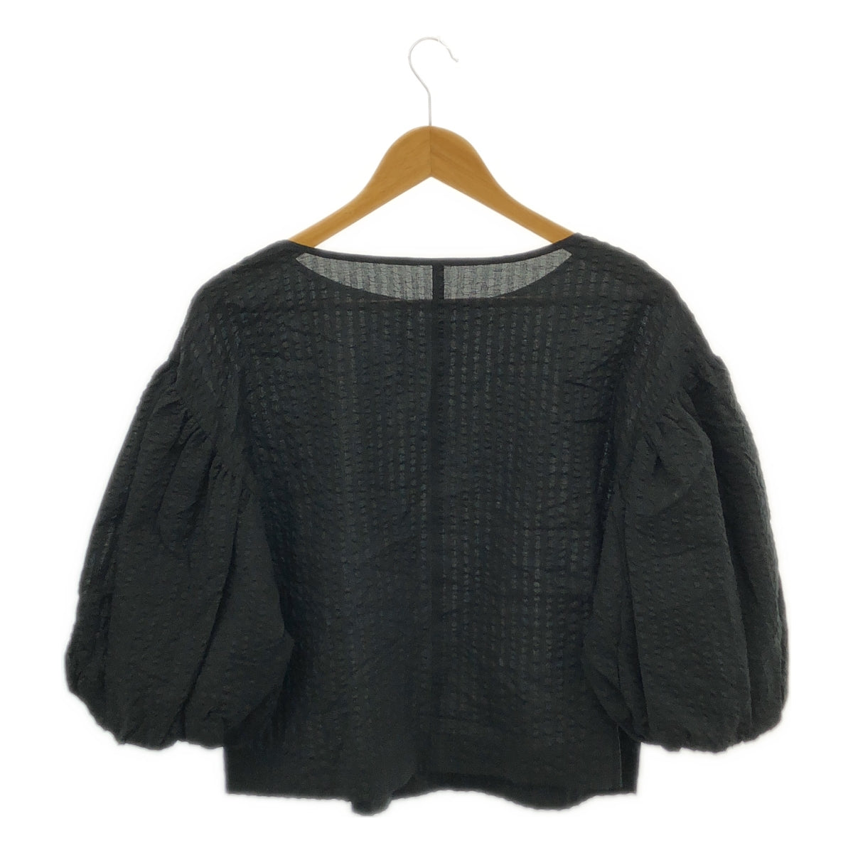 【新品】 VERMEIL par iena / ヴェルメイユパーイエナ | 2024SS | ボリュームスリーブ ブラウス | F | ブラック | レディース
