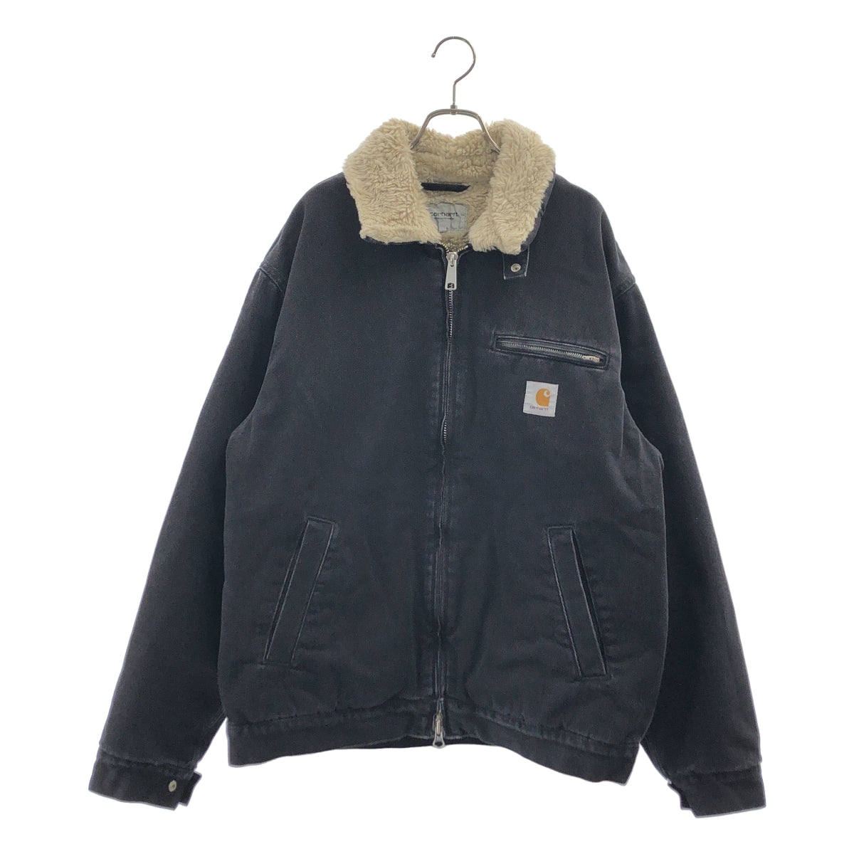carhartt / カーハート | ロゴジップ ボア ブラックデニム ジャケット
