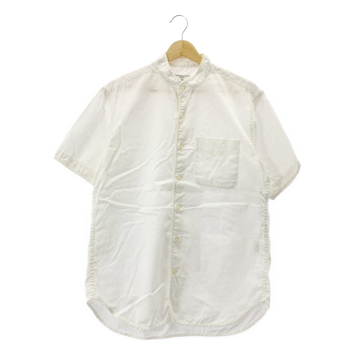 Engineered Garments / 엔지니어드 가멘츠 | 스탠드 컬러 코튼 린넨 셔츠 | S | 남성