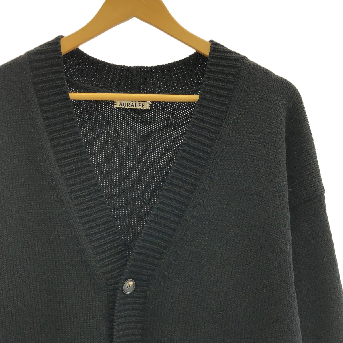 AURALEE / オーラリー | FELT WOOL YARN KNIT CARDIGAN ウールニットカーディガン | 4 | レディース