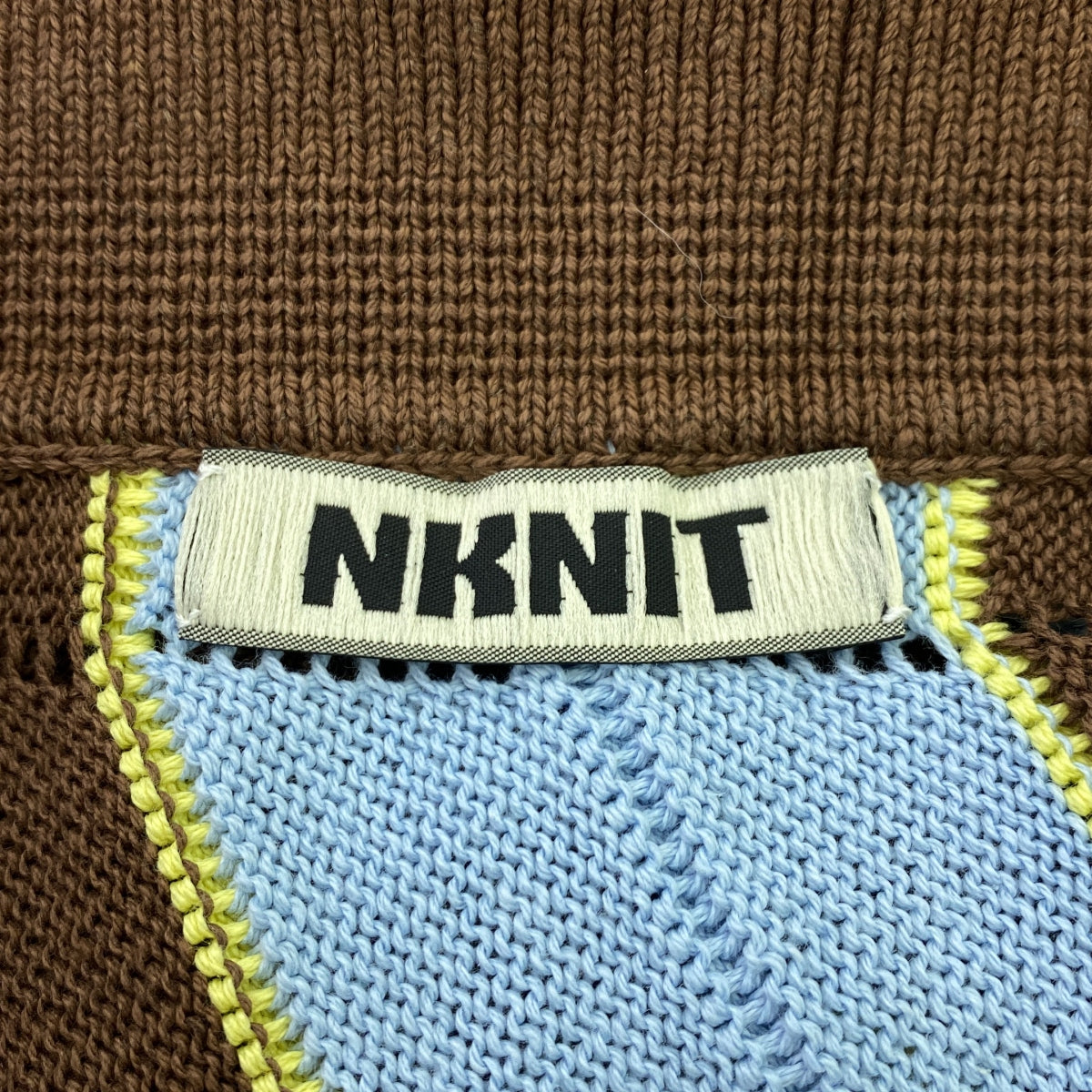 NKNIT / ンニット | 2023SS | wave pattern knit shirt ウェーブパターン ニット シャツ |