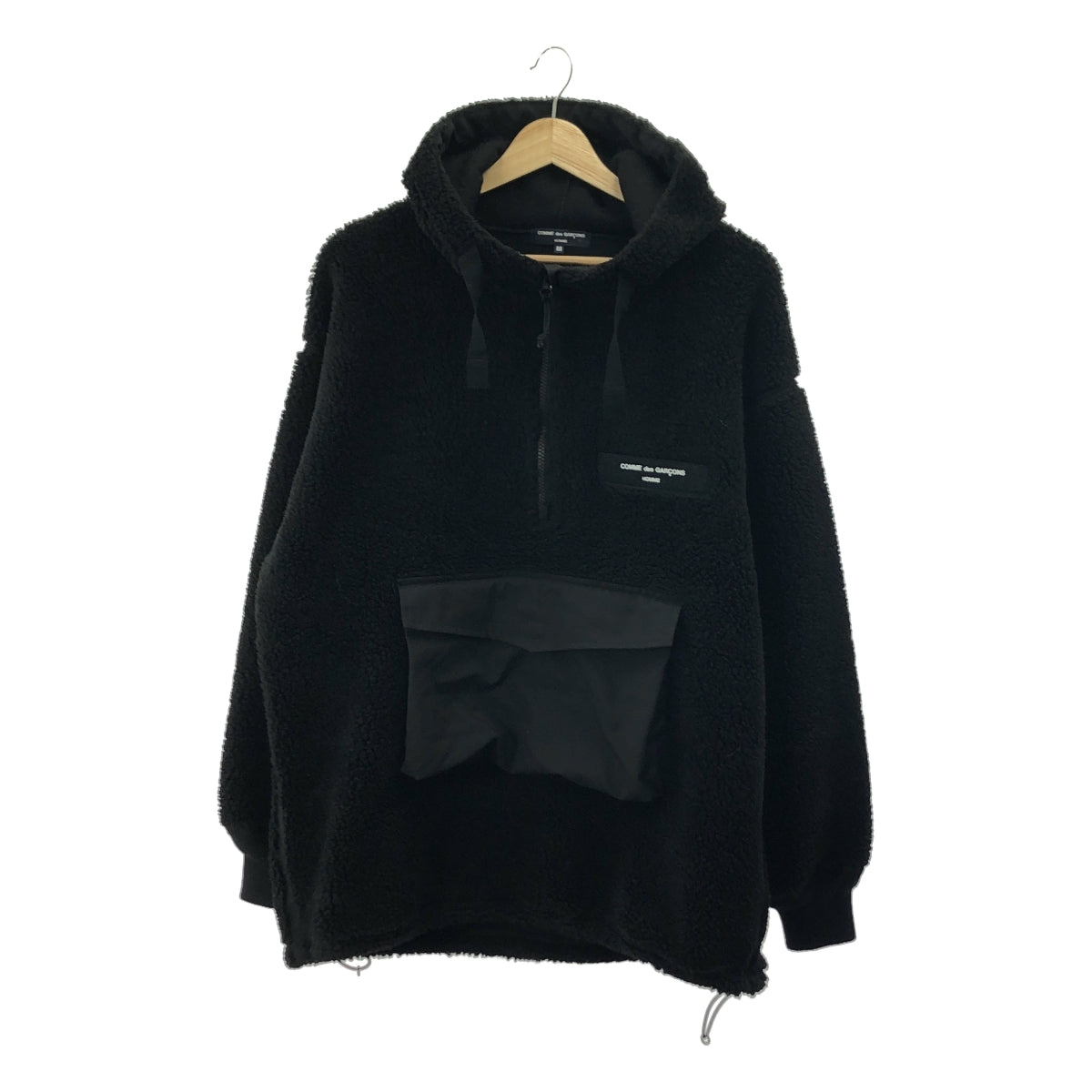 COMME des GARCONS HOMME / 콤데 갤슨 옴므 | 2022AW | 보아 플리스 로고 아노락 파커 | M |