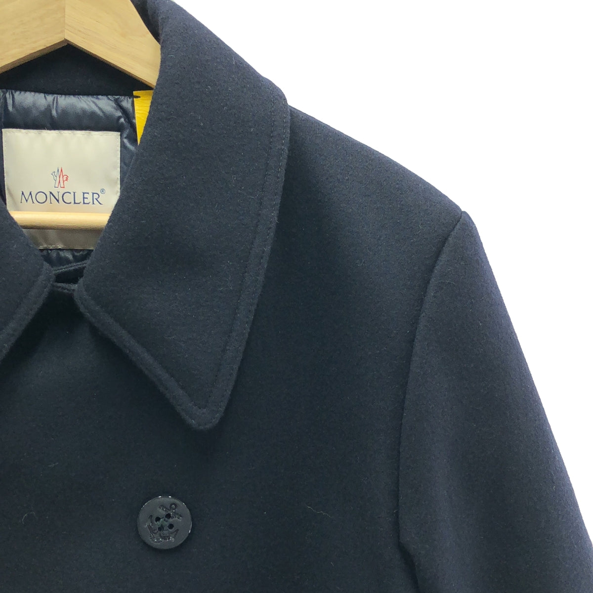 MONCLER GENIUS / モンクレールジーニアス | 2021AW | ×FRAGMENT DESIGN TOLIMAN GIUBBOTTO ウール Pコート | 0 | ネイビー | メンズ