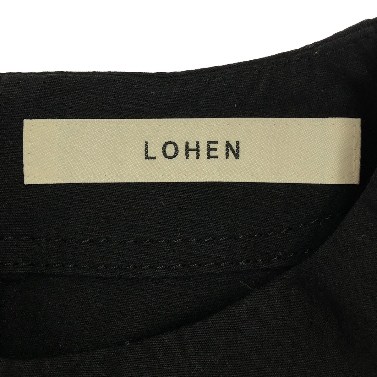 LOHEN | 2023SS | High Count Cotton Blouse | F | Black | Women's