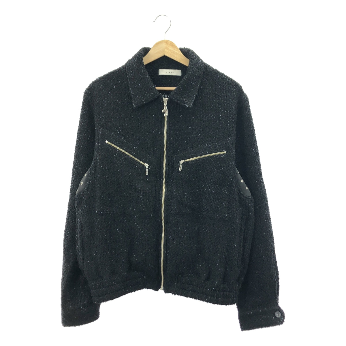 JieDa / 지에다 | 2024AW | TWEED ZIP SHIRT 트위드 지퍼 셔츠 재킷 | 1 |