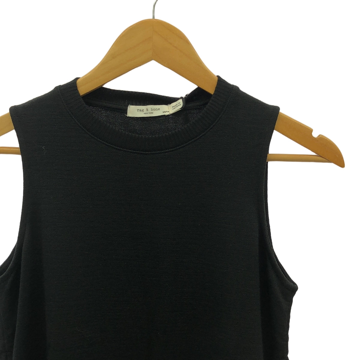 rag & bone / ラグアンドボーン | サイドスリットボタン ノースリーブ ニット | XS | レディース