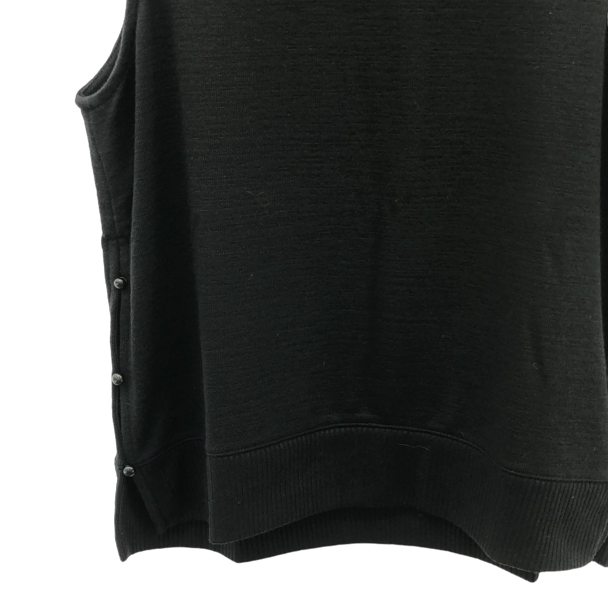 rag & bone / ラグアンドボーン | サイドスリットボタン ノースリーブ ニット | XS | レディース