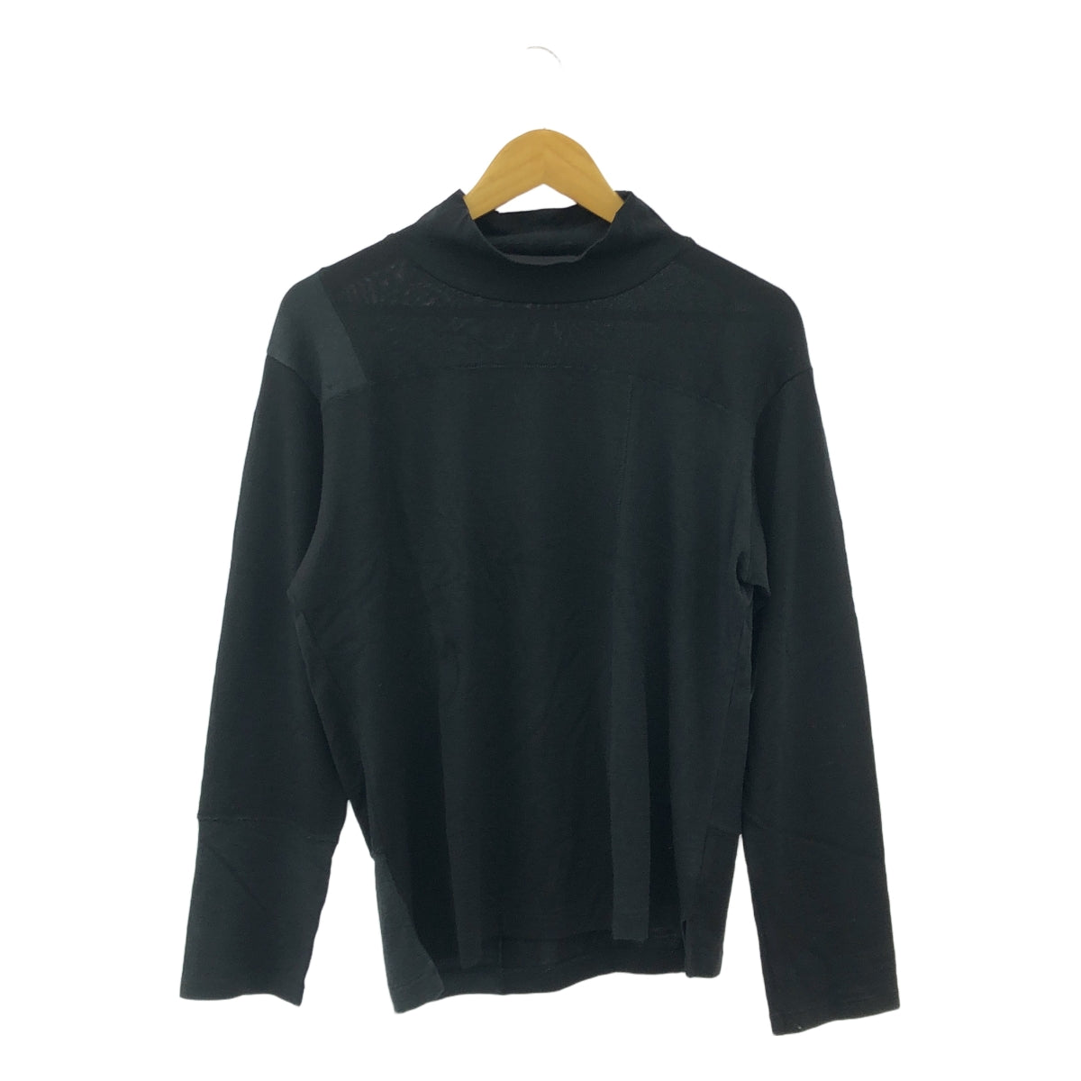 Y's for men / ワイズフォーメンヨウジヤマモト | ウール ハイネック 切替 ニット カットソー | 2 | メンズ