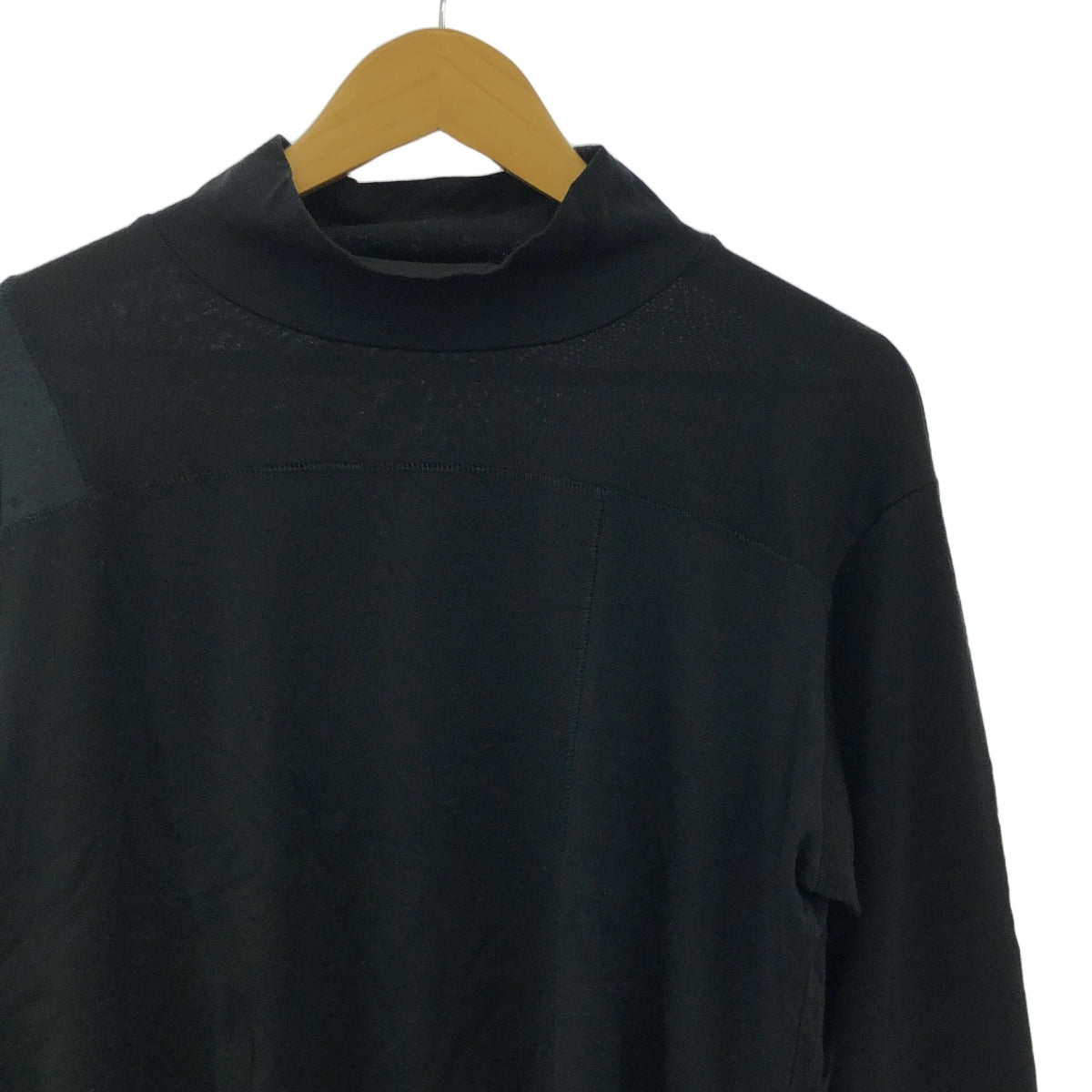 Y's for men / ワイズフォーメンヨウジヤマモト | ウール ハイネック 切替 ニット カットソー | 2 | メンズ