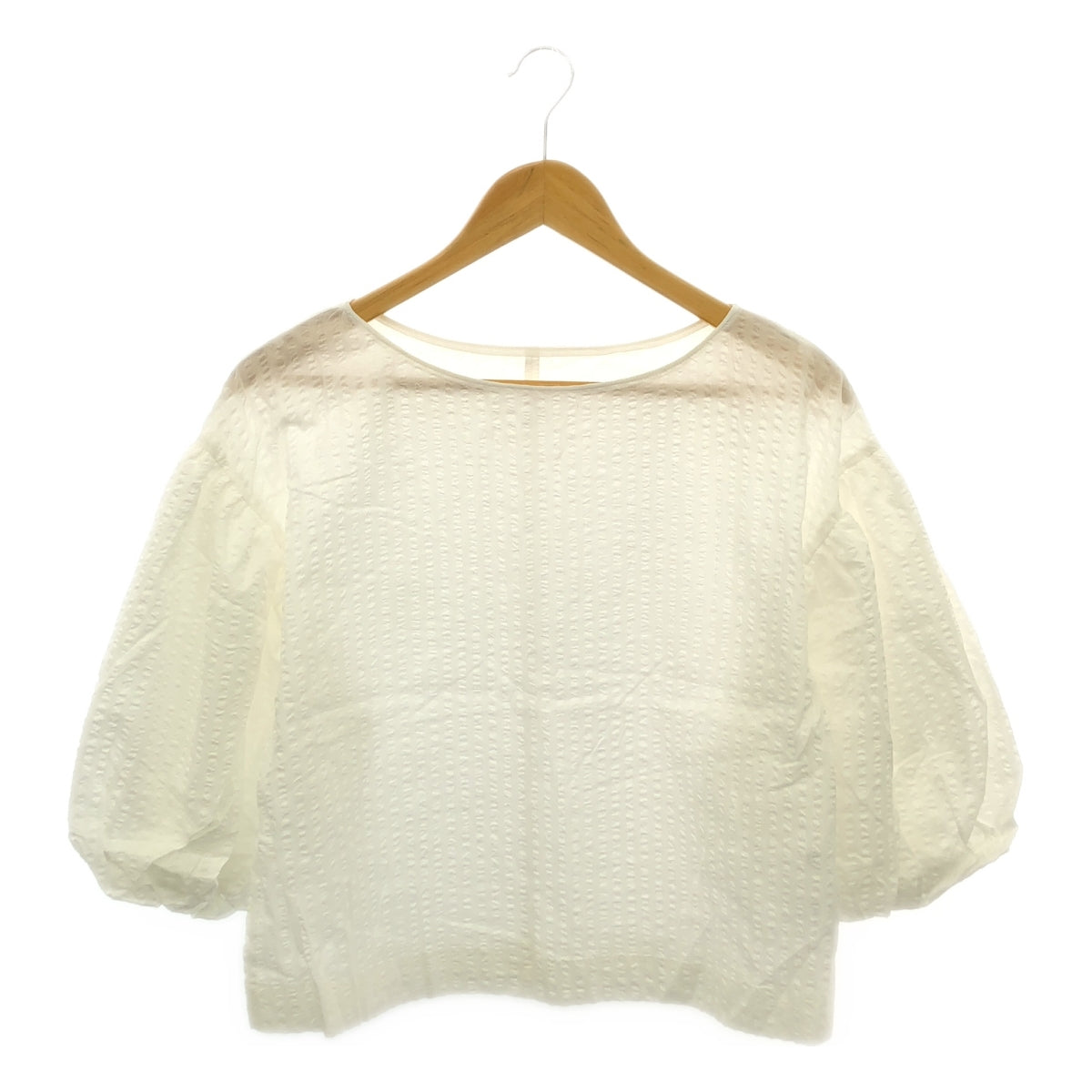【新品】 VERMEIL par iena / ヴェルメイユパーイエナ | 2024SS | ボリュームスリーブ ブラウス | F | ホワイト | レディース