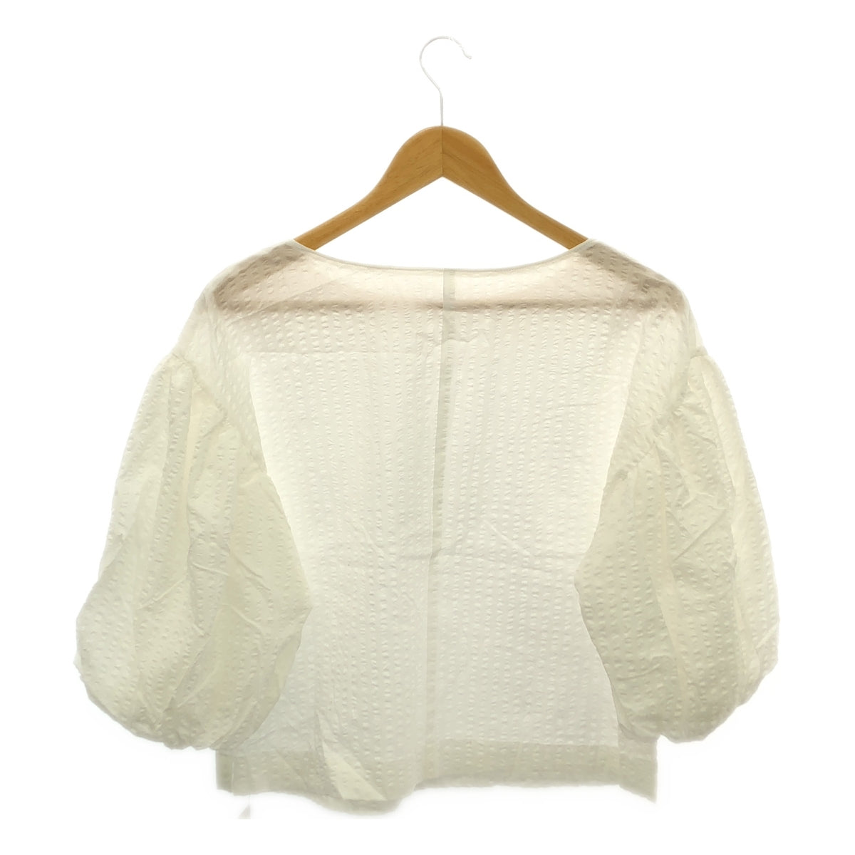 【新品】 VERMEIL par iena / ヴェルメイユパーイエナ | 2024SS | ボリュームスリーブ ブラウス | F | ホワイト | レディース