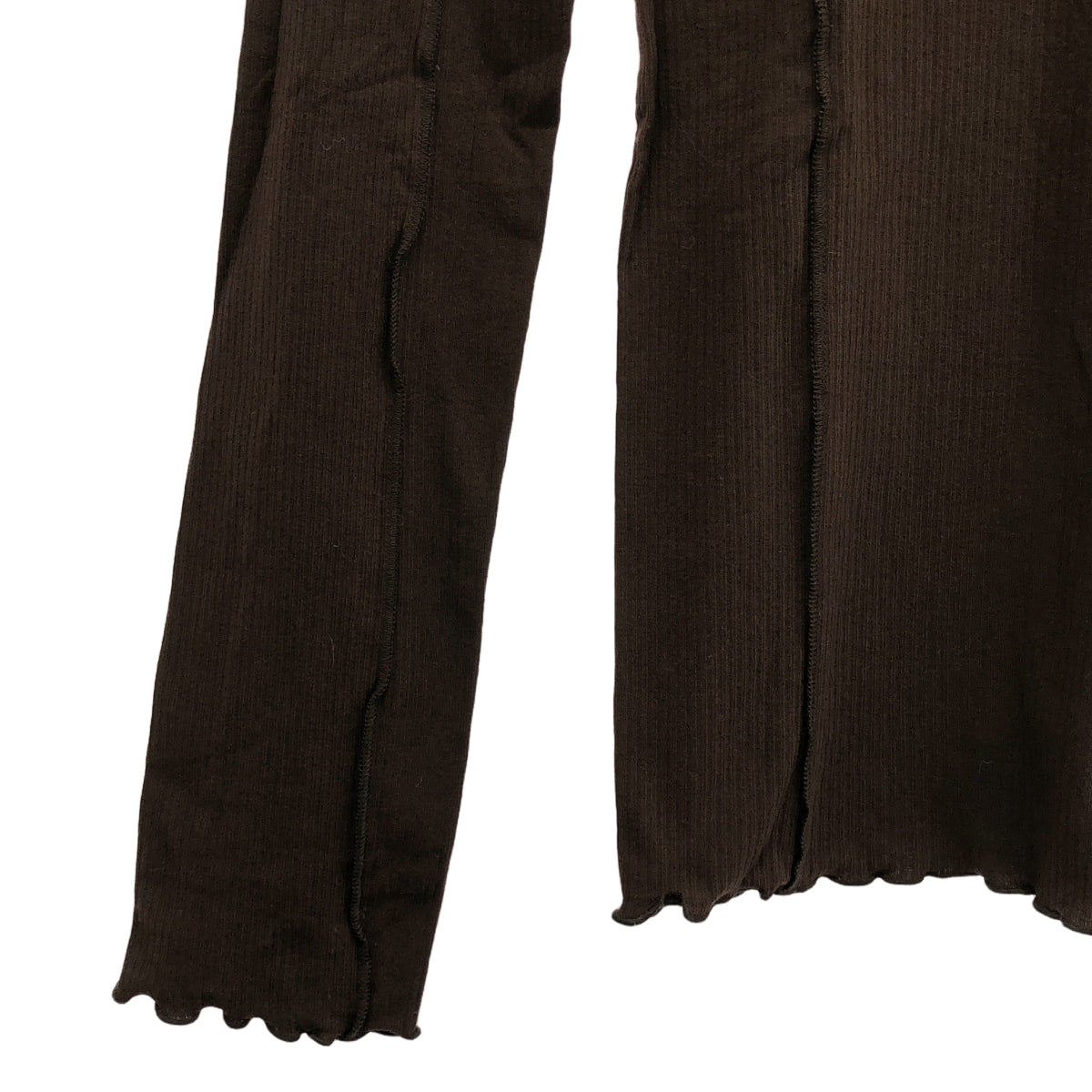 BASErange / Base Range | VEIN LONG SLEEVE Rib Cut and Sew | M | Women's