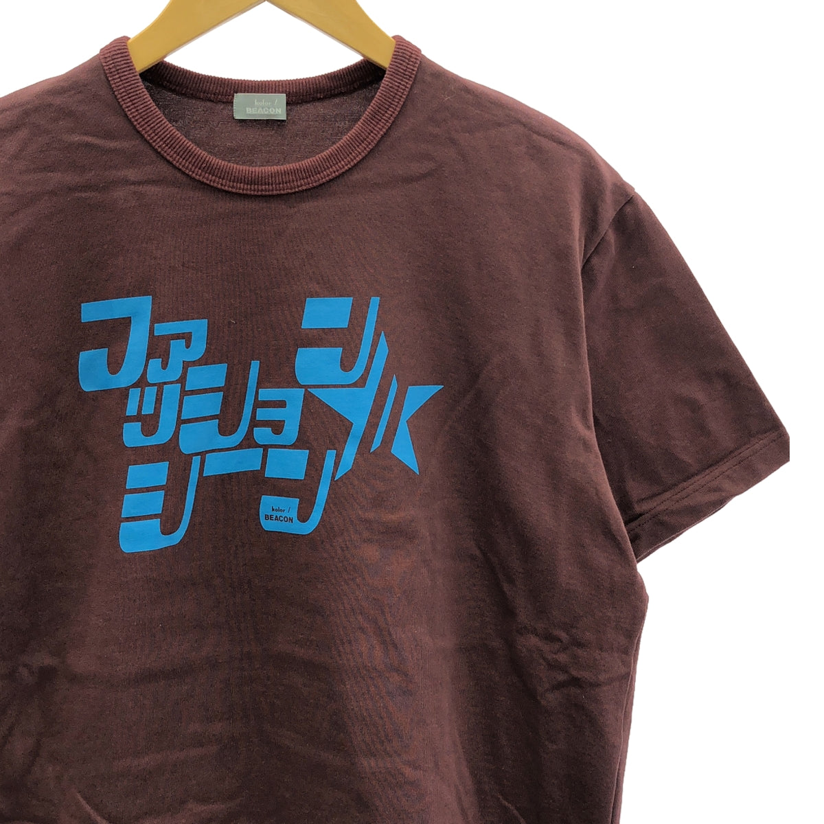 kolor BEACON / カラービーコン | 2024SS | プリント クルーネック Tシャツ カットソー | 2 | ボルドー系 | メンズ