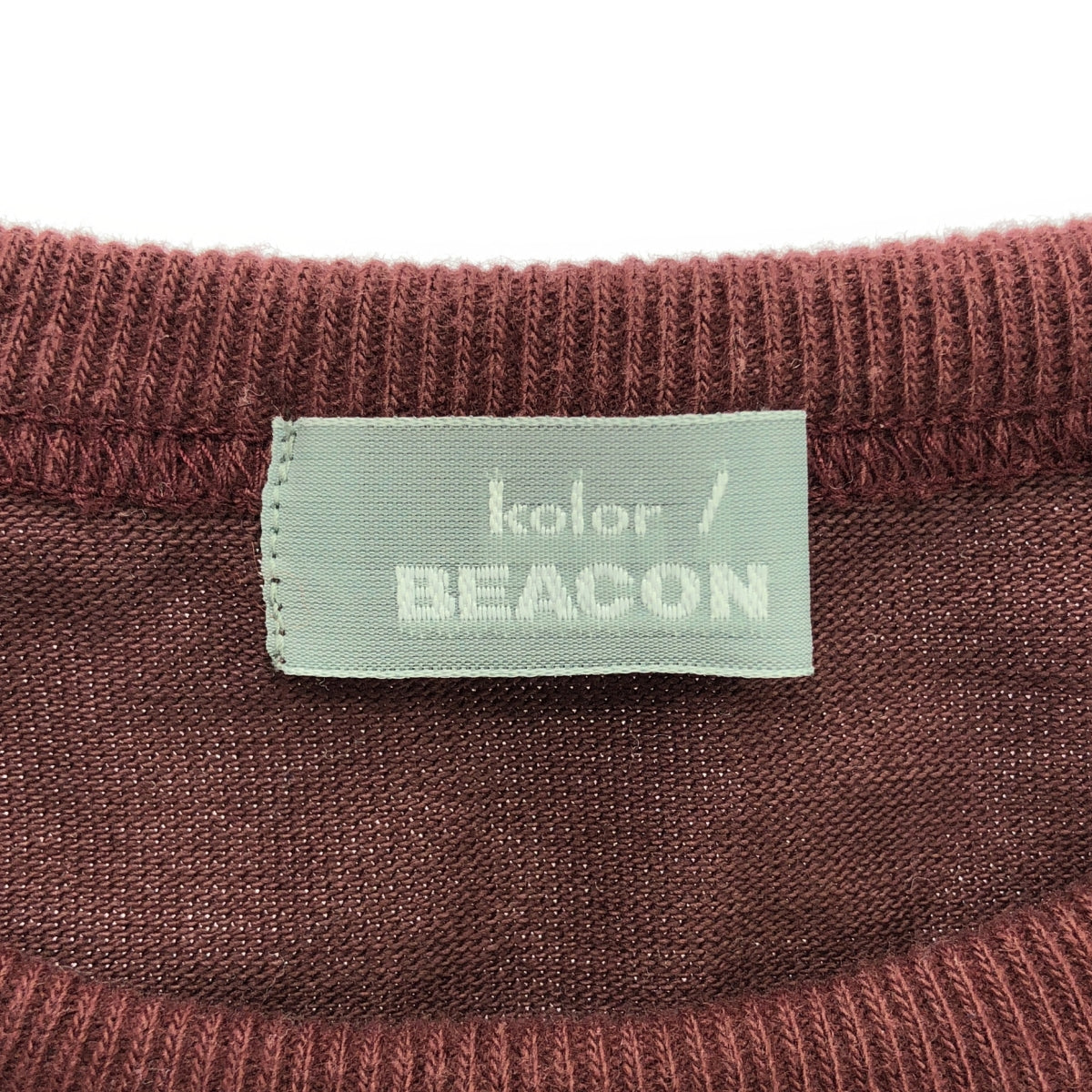 kolor BEACON / カラービーコン | 2024SS | プリント クルーネック Tシャツ カットソー | 2 | ボルドー系 | メンズ