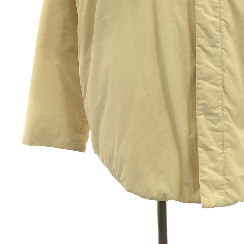 吉爾桑達+ |前開襟無領羽絨外套 | 48 |奶油黃色 |男士