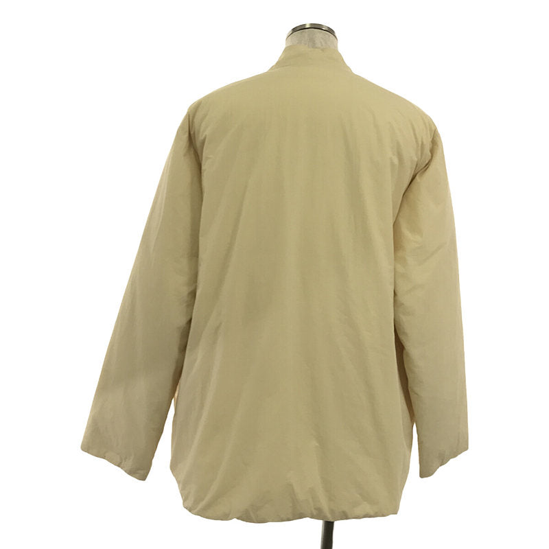 吉爾桑達+ |前開襟無領羽絨外套 | 48 |奶油黃色 |男士