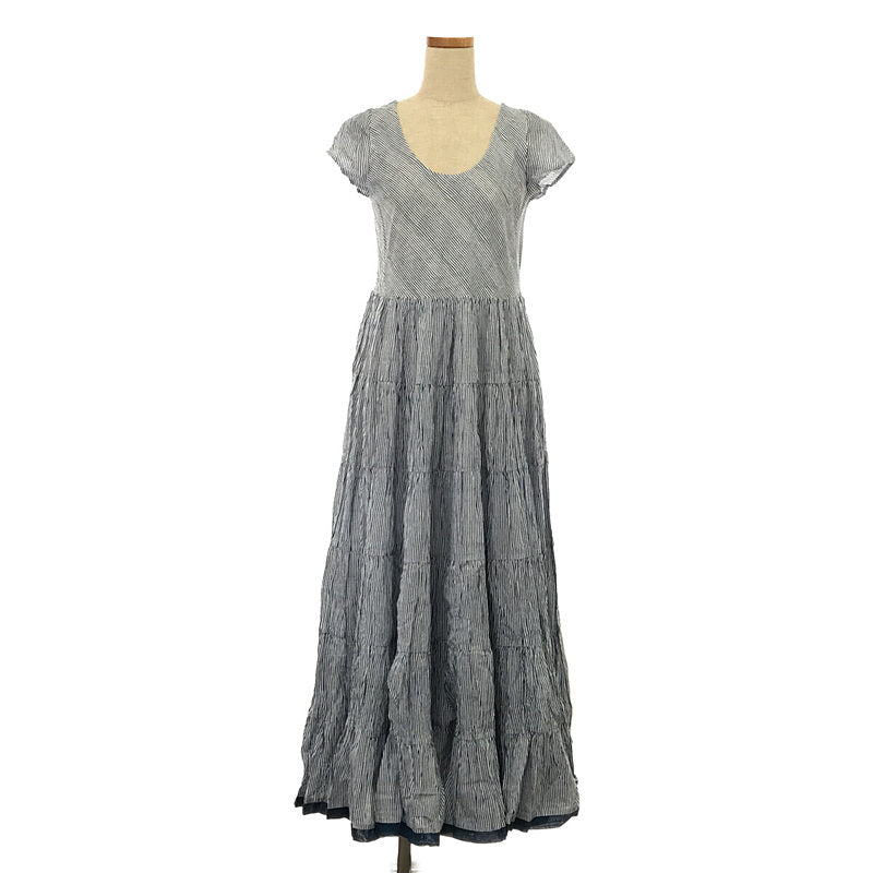 MARIHA / マリハ | 草原の虹のドレス コットン ストライプ ギャザー
