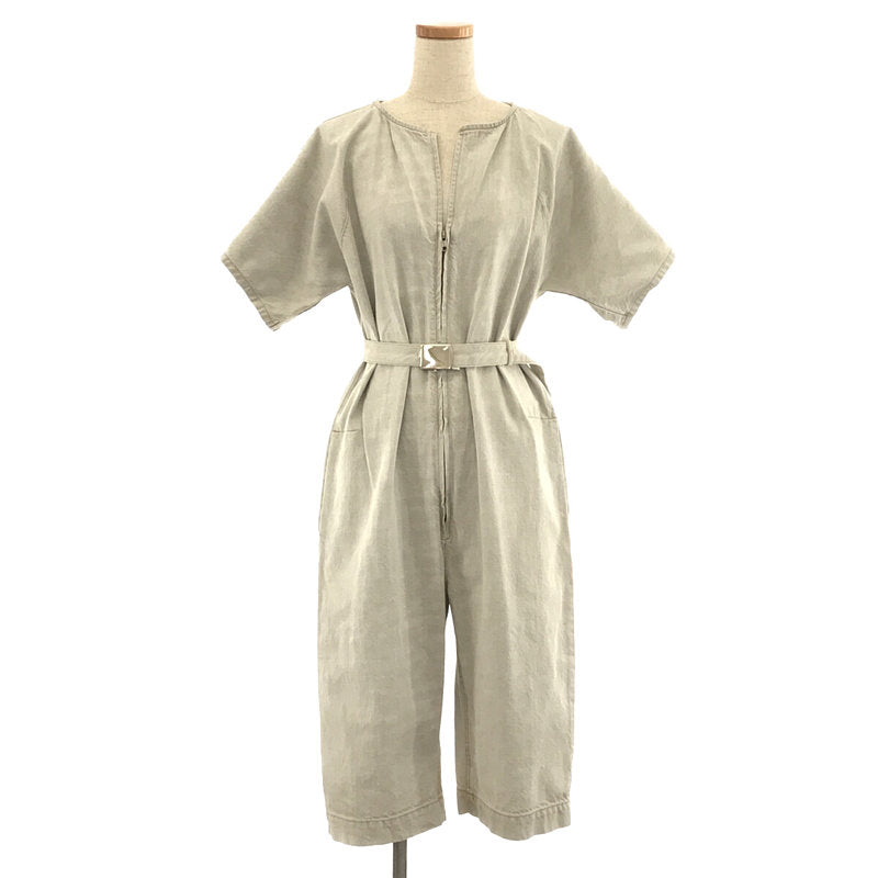 雷切爾·科米 |棉質鑰匙領牛仔連身衣 | 2 |灰色 |女性的