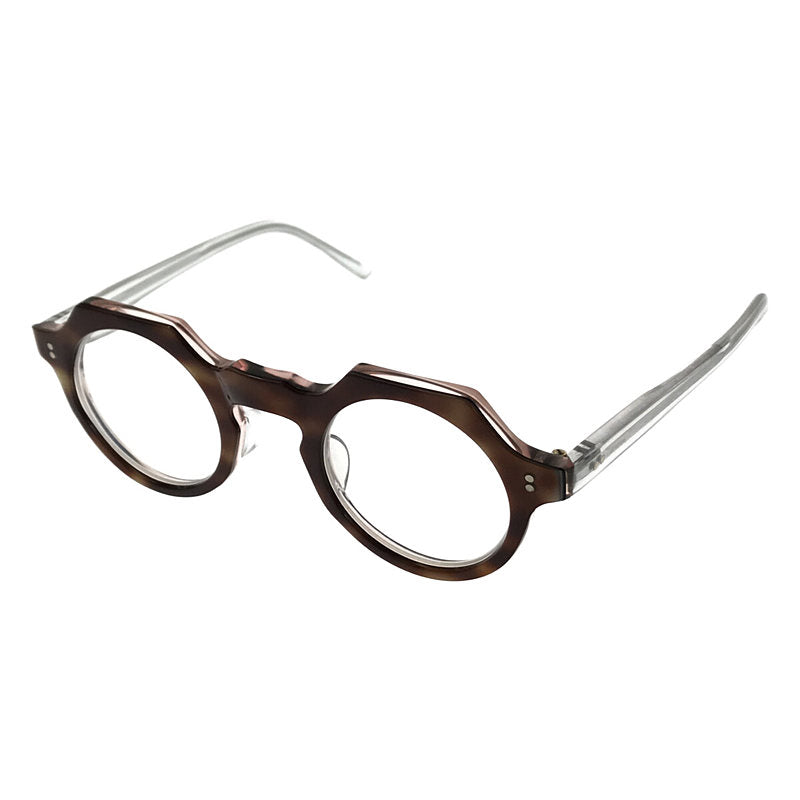ファッション小物【美品】  Lesca Lunetier / レスカルネティエ | Vintage / クラウンパント メガネ 眼鏡 レンズなし | グリーン