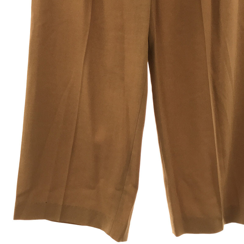 【미품】 SUPPORT SURFACE / 서포트 서페이스 | 울 1 택 와이드 팬츠 | 0 | 라이트 베이지 | 여성