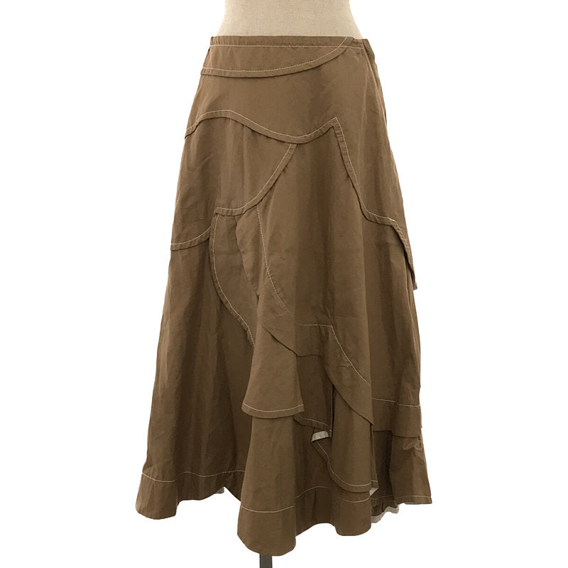 スカート2020ssアシメントリースカート(ブラウスとセット購入の場合値引有)