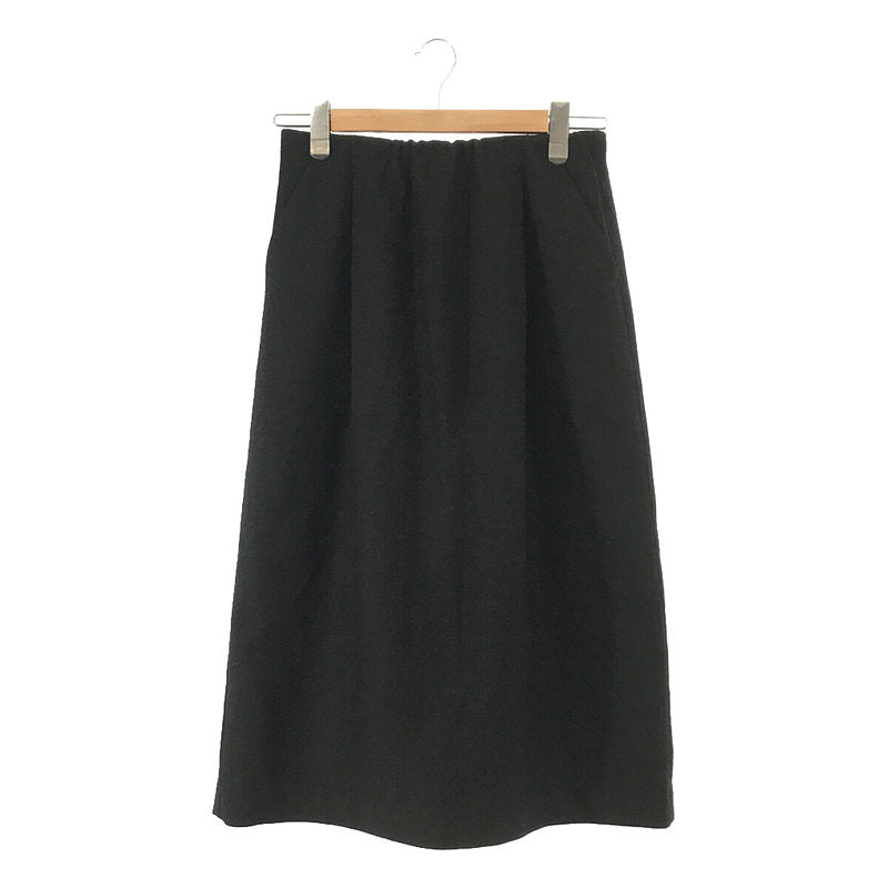 evam eva / エヴァムエヴァ | 2021AW wool skirt ウール タック ロング