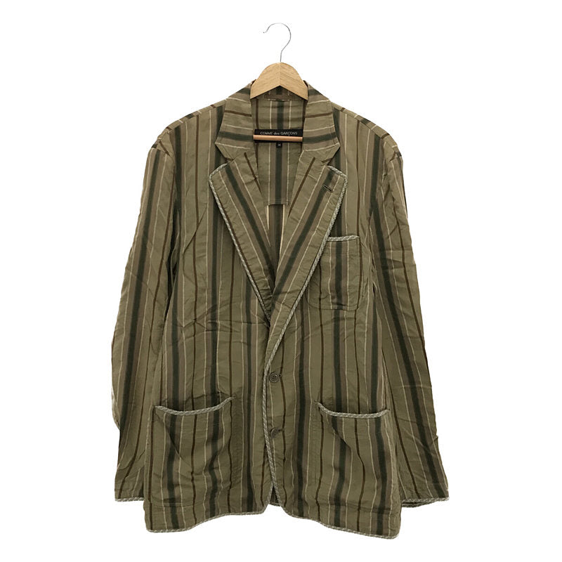 COMME des GARCONS HOMME PLUS / コムデギャルソンオムプリュス | レーヨン ストライプテーラードジャケット | – KLD