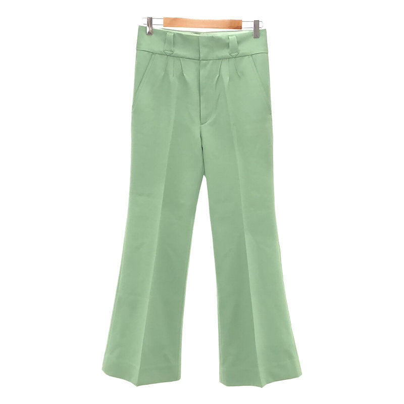 【新品】 SHIKITARI / シキタリ | 2023SS | PINTUCK MEGA FLARE SLACKS GREEN | M | グリーン  | メンズ