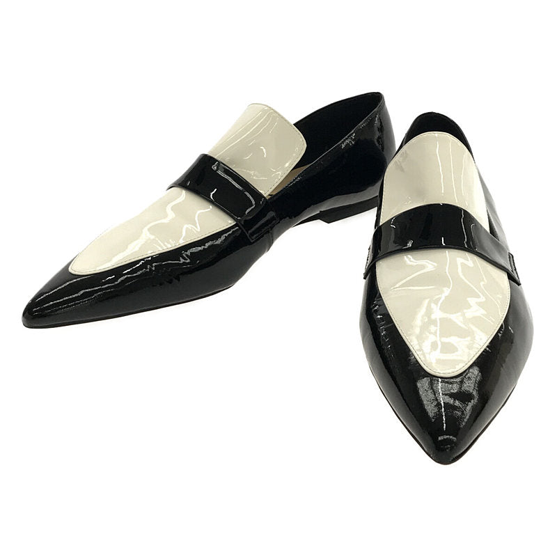 HEWN / ヒューン | VAMP POINTED LOAFERS COMBI エナメルレザー ポイン