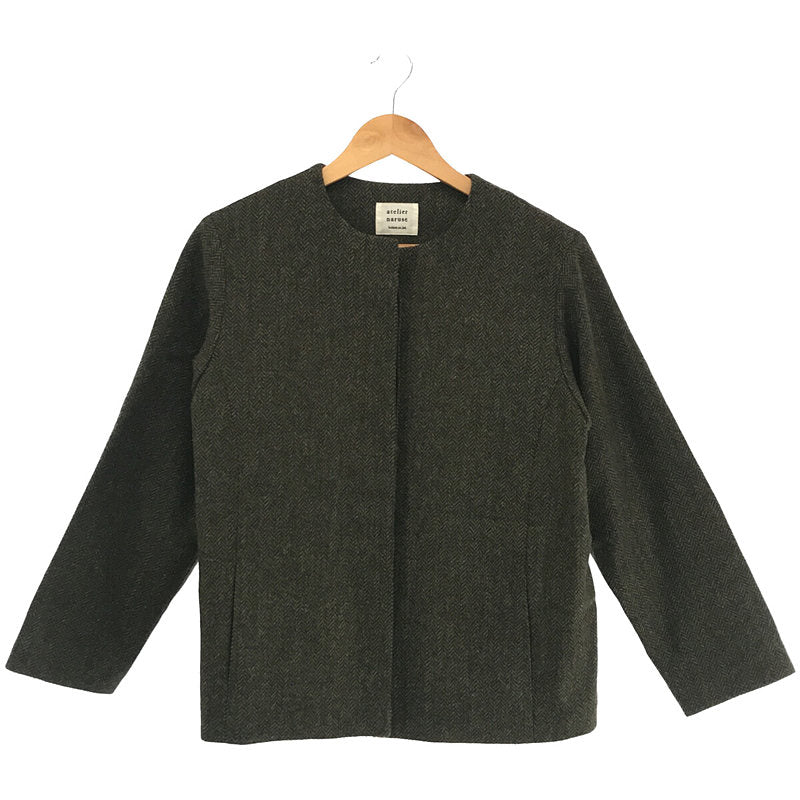 atelier naruse / アトリエナルセ | MOON ENGLAND tweed cocoon jacket