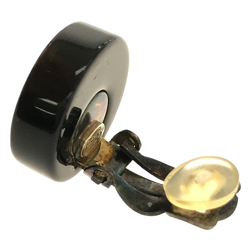 【미품】 CHANEL / 샤넬 | 로고 코코 마크 귀걸이 저장 상자 포함 | 블랙 | 여성