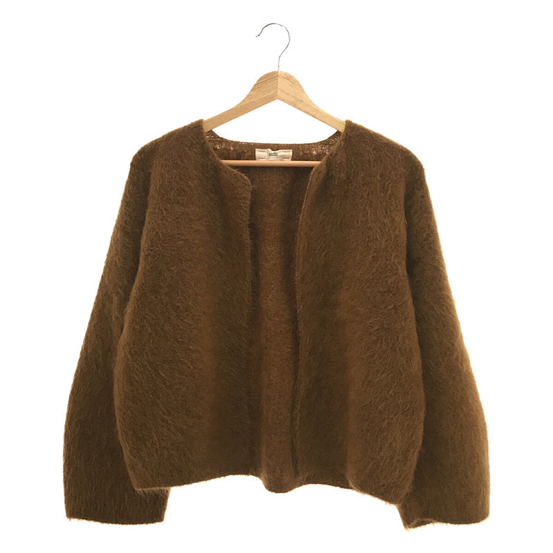 unfil / アンフィル | 2022AW | stretch superkid mohair short cardigan モヘヤカーディガン |  1 |