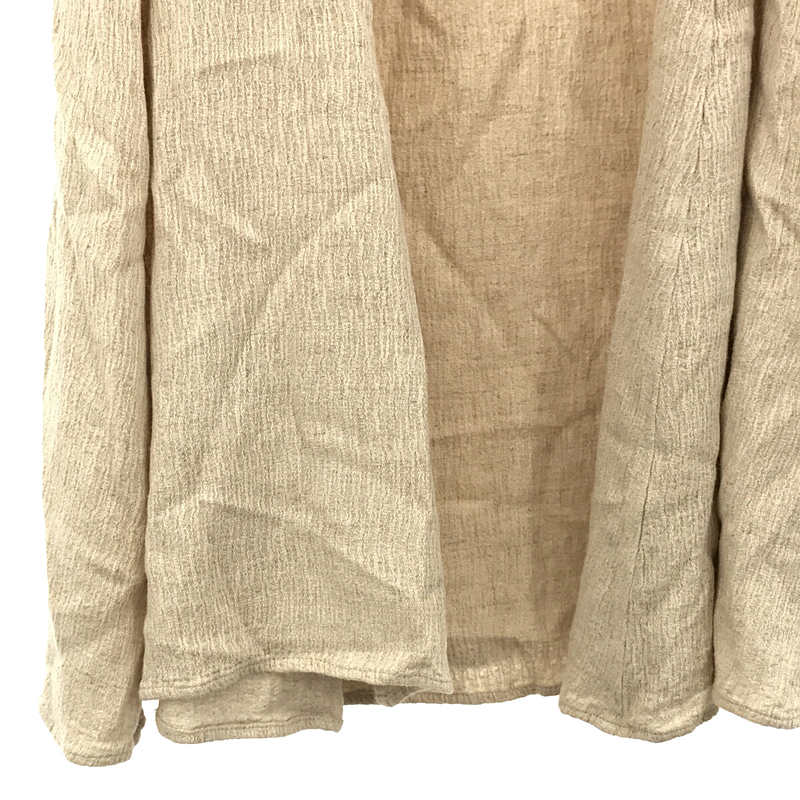 【미품】 ETRE TOKYO / 에트레 도쿄 | 코튼 린넨 스퀘어 넥 원피스 | F | 베이지 | 여성