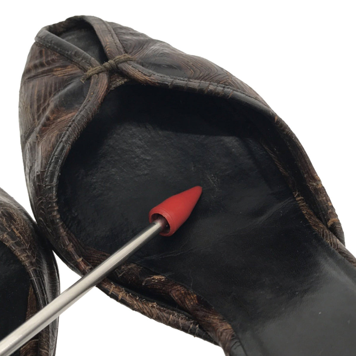 FENDI / 펜디 | 스트랩 오픈 투 샌들 | 35 1/2 | 브라운 | 여성