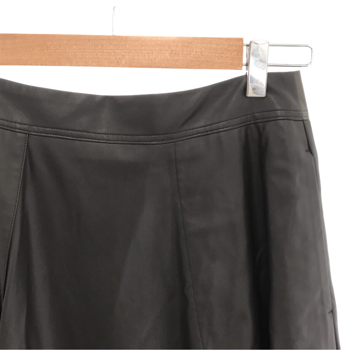 【美品】  Pal'las Palace / パラスパレス | 2021AW | フェイクレザー フレアスカート | 3 | ブラウン | レディース