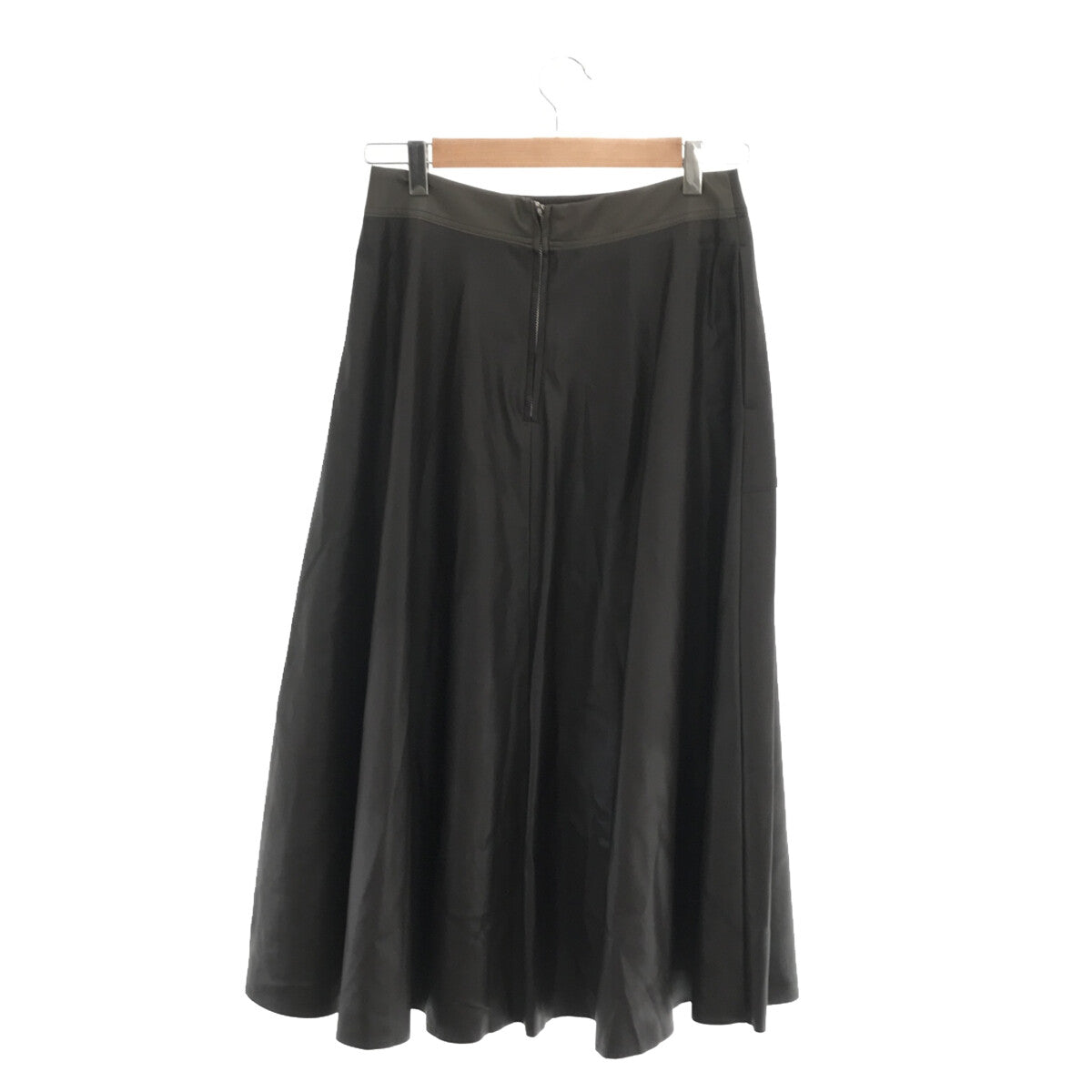 【美品】  Pal'las Palace / パラスパレス | 2021AW | フェイクレザー フレアスカート | 3 | ブラウン | レディース