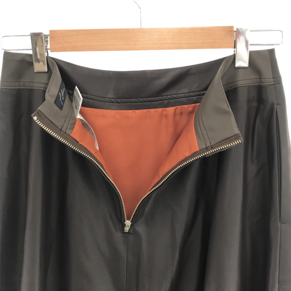 【美品】  Pal'las Palace / パラスパレス | 2021AW | フェイクレザー フレアスカート | 3 | ブラウン | レディース