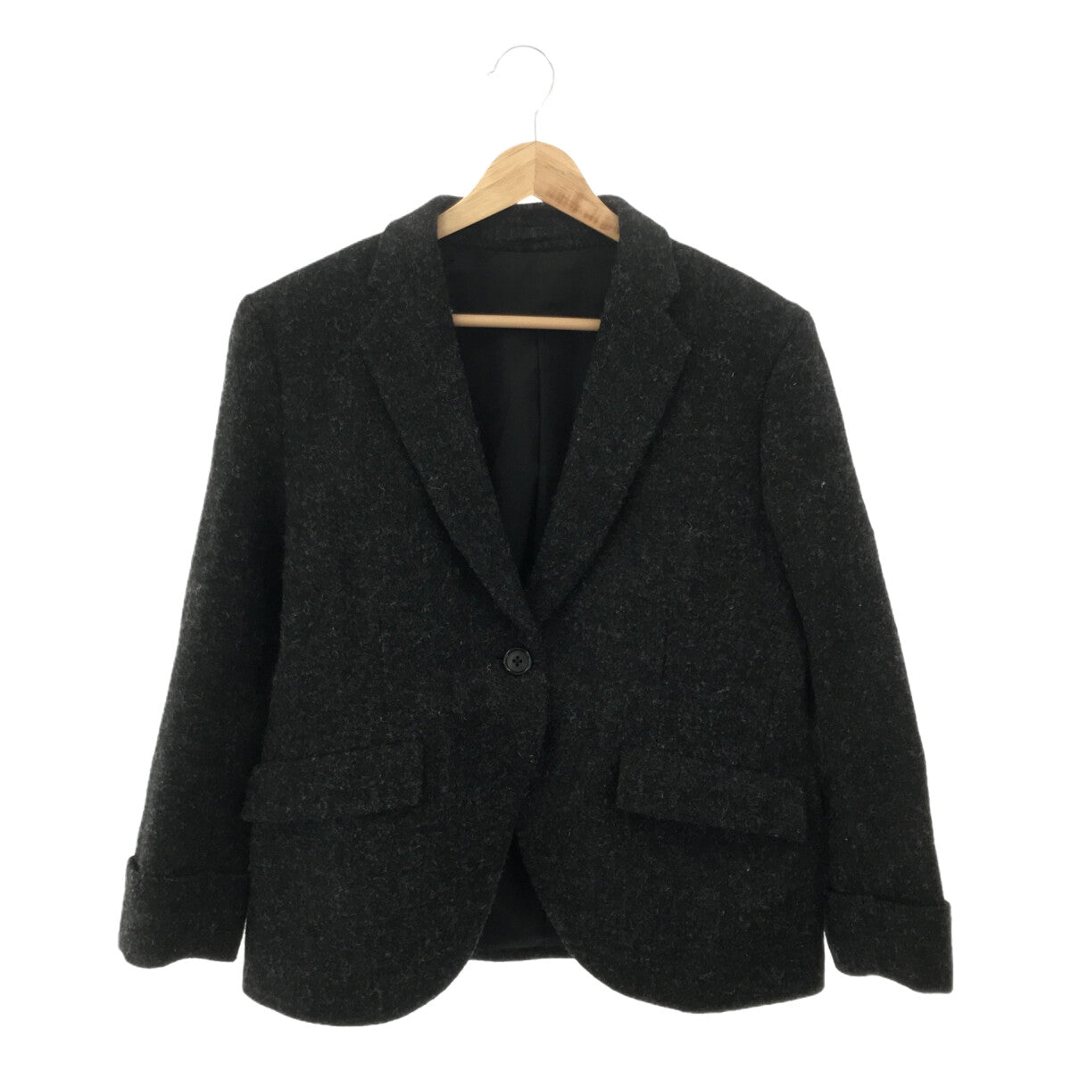MARGARET HOWELL HARRIS TWEED ウールジャケット袖部分キュプラ100 